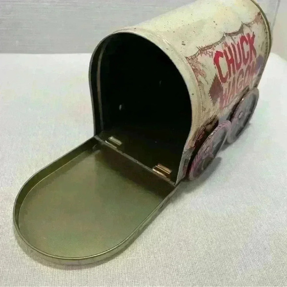 Giftco Chuck Wagon Vintage Tin W/Box Metal Advertising Moveable Wheels - Picture 8 of 12